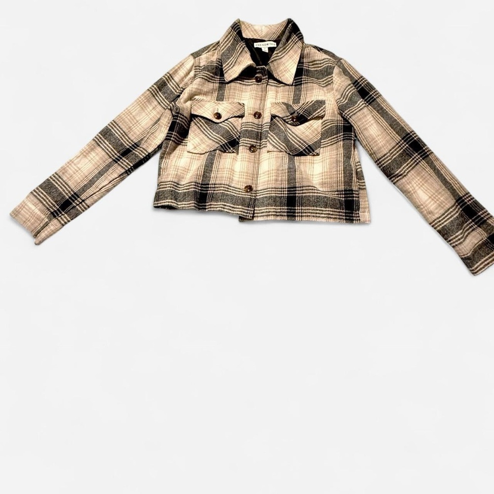 Plaid Cropped Jacket by And Now This